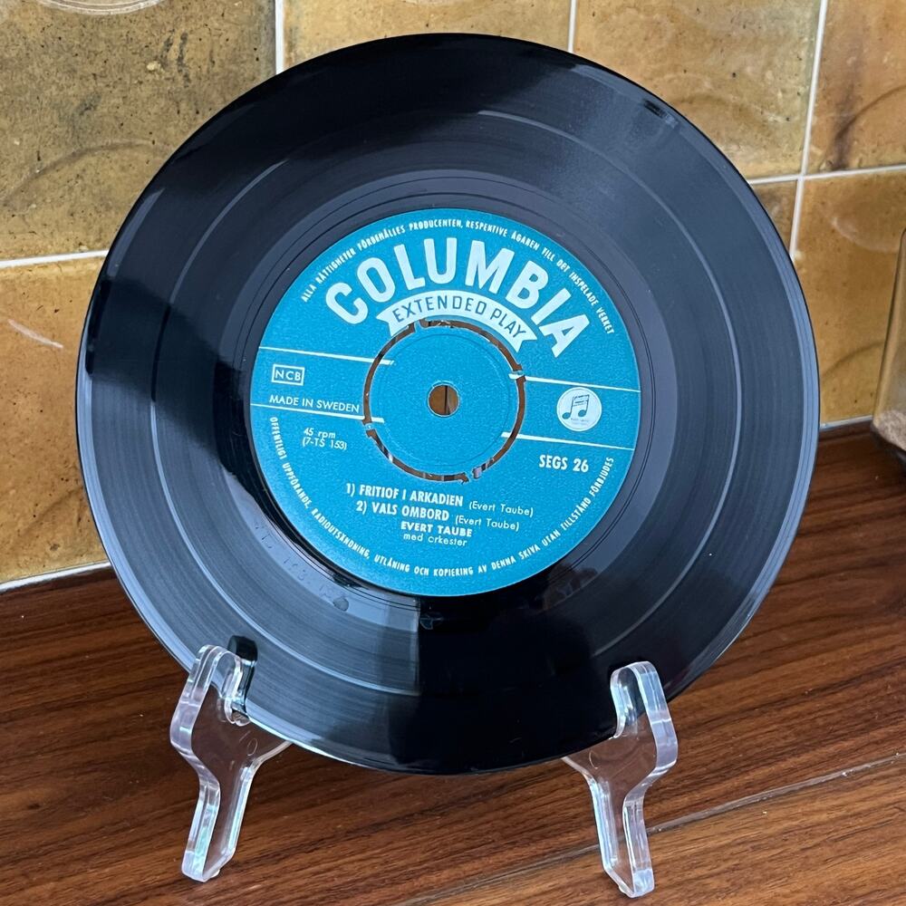Evert Taube Calle Schewens Vals 7" 45rpm EP 1956 Columbia SEGS-26 Sweden - Picture 6 of 7